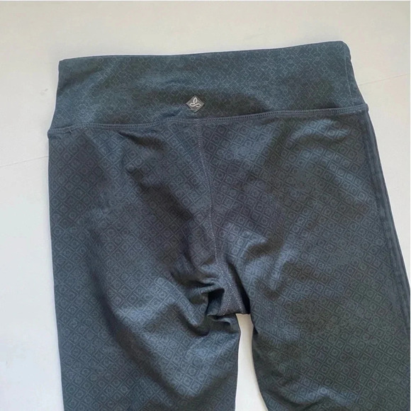 PrAna Roxanne Printed Leggings Pull On Stretch Small patchwork grey boho Moto - Picture 7 of 12